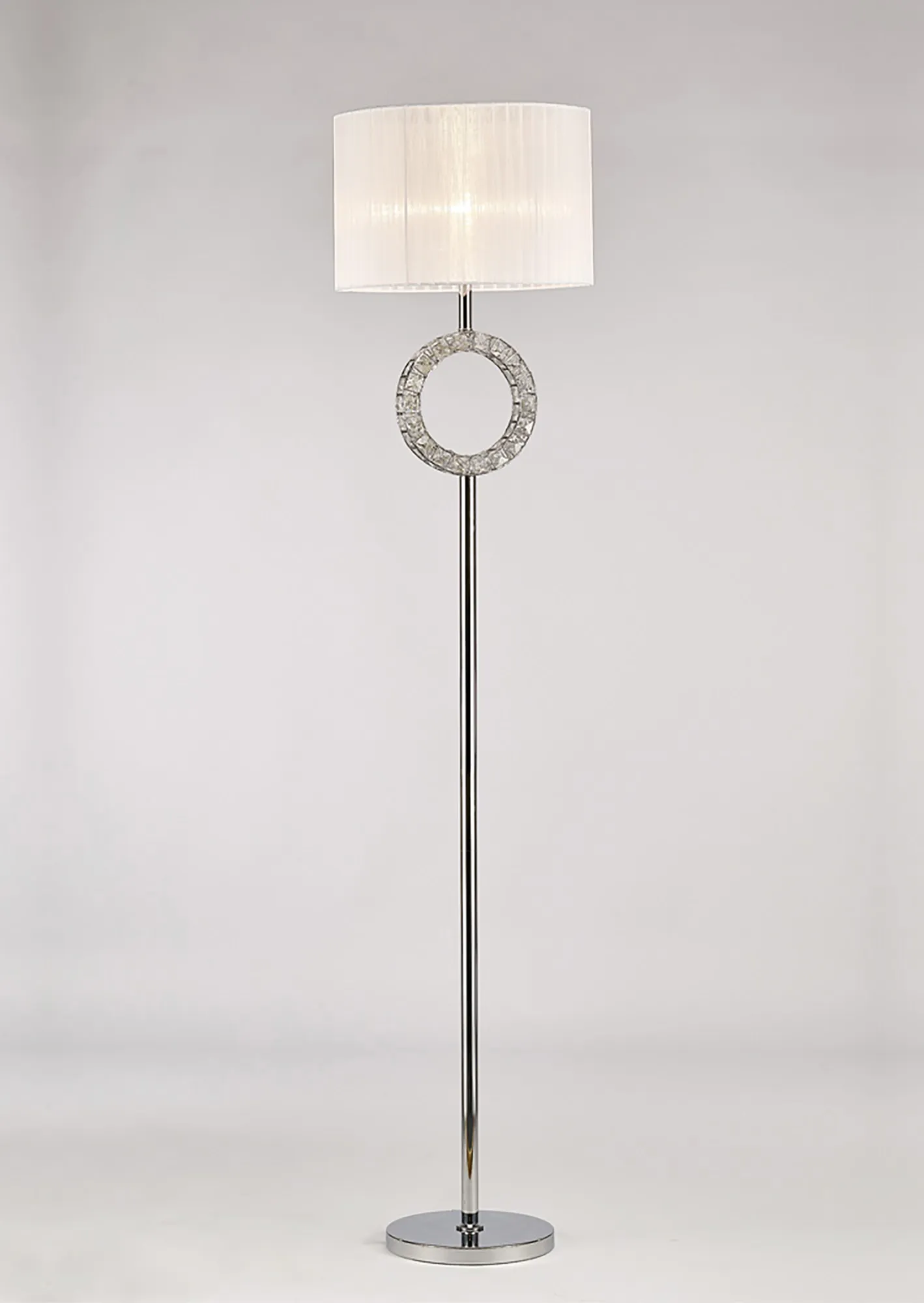 IL31535  Florence Crystal 167cm Floor Lamp 1 Light (18.29kg)